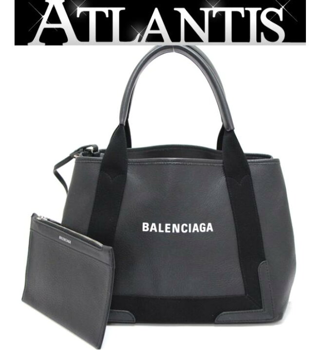 楽天市場】バレンシアガ BALENCIAGA ネイビーカバス Sトートバッグ  