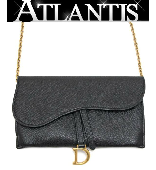 楽天市場】ディオール Dior サドル チェーンウォレット 長財布  