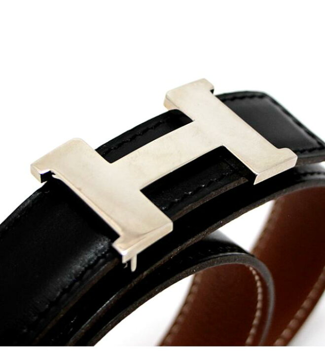 楽天市場】エルメス HERMES コンスタンスミニ リバーシブル Hベルト 黒 