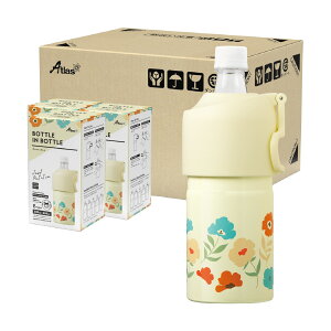 12�Z�b�g 24�Z�b�g �A�g���X �y�b�g�{�g���z���_�[ �{�g���C���{�g�� �ԕ� 500ml 650ml �ۗ� �ۉ� �^��f�M �܂肽���ݎ� �n���h���t�� ������t�� �X�e�����X ���� �y�b�g�{�g���P�[�X �y�b