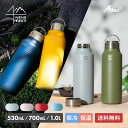 アトラス 水筒 530ml 700ml 1L 保冷 保温 真空断熱 ハンドル付き ステンレス スクリューボトル 軽量 キズ付きにくい 洗いやすい 広口 WENS PRODUCTS ウェンズプロダクツ AWPB-01