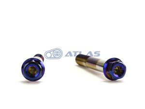 Star Bolt CNC加工 ヘキサゴンヘッド SUS PVDチタンコート ボルト M10×70mm P1.5mm 焼き色ブルー仕上げ