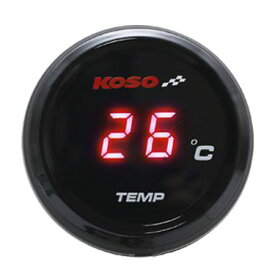 KOSO i-Gear 汎用 温度計 メーター レッド表示