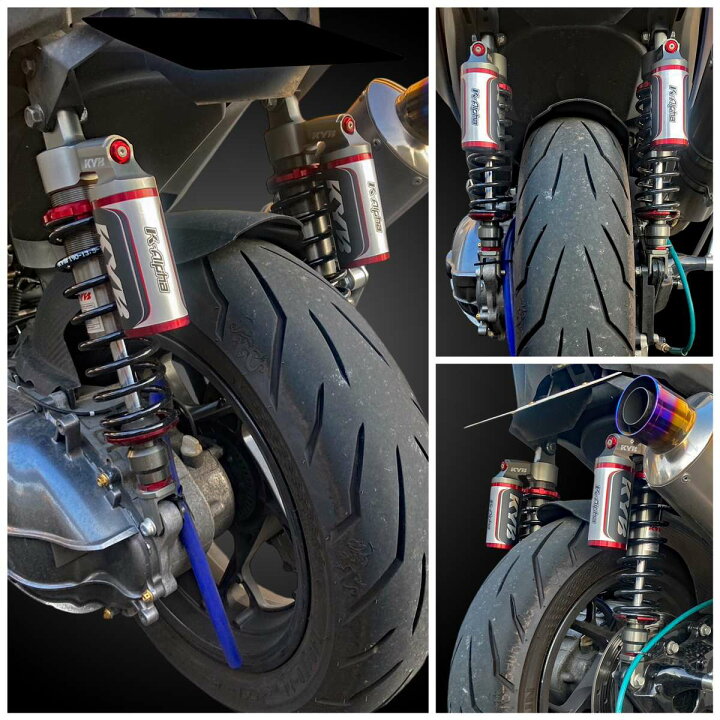楽天市場】タイカヤバ KYB XMAX250 XMAX300 K-Alpha アジャスタブル 