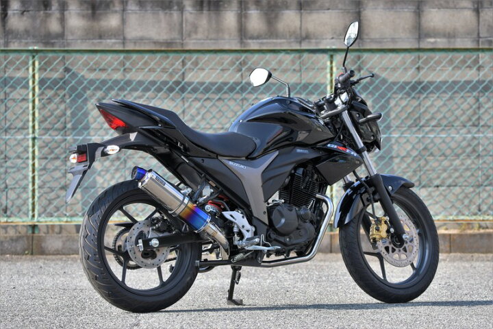 楽天市場】BEAMS G334-53-007 GIXXER 150 ジクサー R-EVO ヒートチタン 