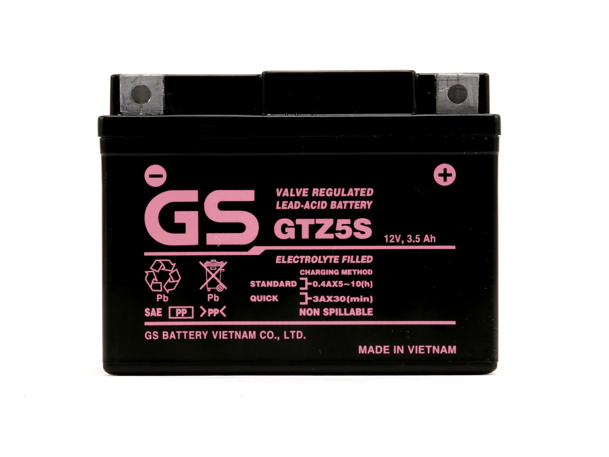 HONDA YAMAHA PIAGGIO社も純正採用しているベトナムGS製バッテリー 【LINE友だちクーポン発行中】GSユアサ GTZ5S YTZ5S GTZ4V 互換品 ベトナム GSバッテリー GTZ5S 初期充電済み 1年補償 GROM MSX Grand Filano