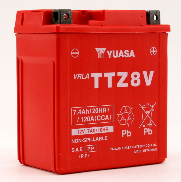 楽天市場】GSユアサ GTZ8V YTZ8V 互換品 台湾ユアサバッテリー TTZ8V 