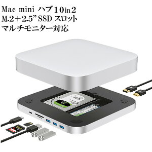 Mac mini hbLOXe[V TypeC (10in2) Vo[ / M.2 + 2.5C`SSD Xbg (Ot SSD P[X) HDMI Displayport 3ʑΉ / O TypeA ×3 TypeC SD/TFAmicroSDJ[h[_[ / Mac mini M2 M1 2020/20