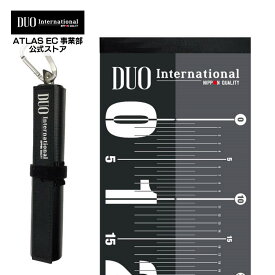 【公式】DUO ワイドメジャー　計測可能長115cm ポリ塩化ビニル PVC ブラック 釣り 釣具 釣り用品 ルアー フィッシング アウトドア キャンプ 測り カラビナ 持ち運び 折り畳み 洗える 耐久性 ヒラメ 青物 シーバス フィッシングメジャー フィッシングスケール デュオ