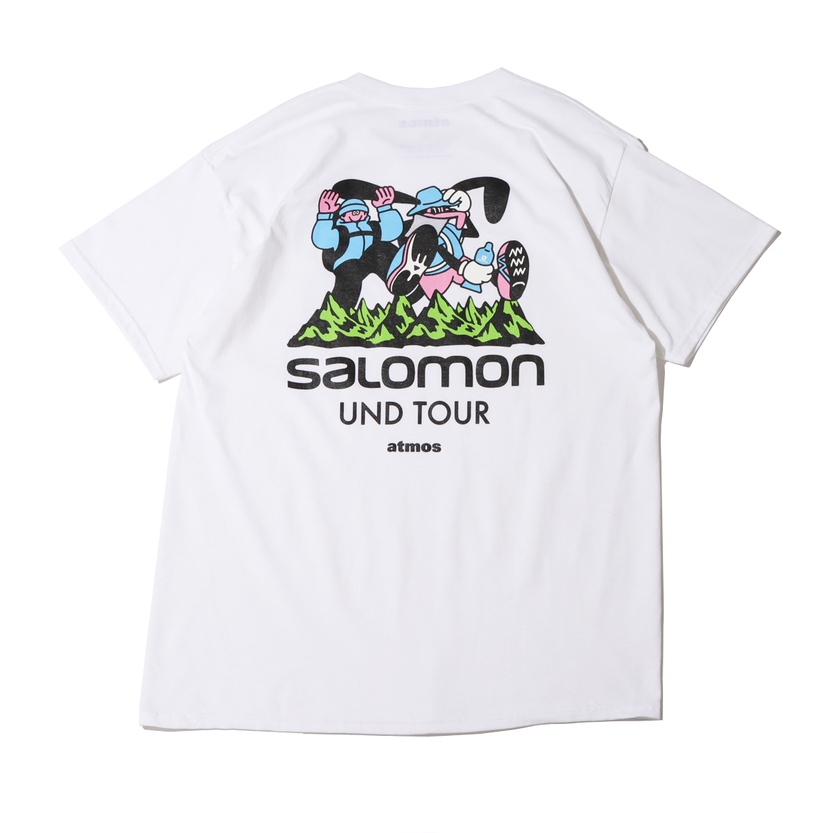 お取り寄せ商品 atmos 2021.SPRING x SALOMON UND TEE HYKE 半袖Tシャツ メンズ レディース 21SP-I ハイク 最大64%OFFクーポン アトモスｘサロモンｘUND WHITE 交換無料