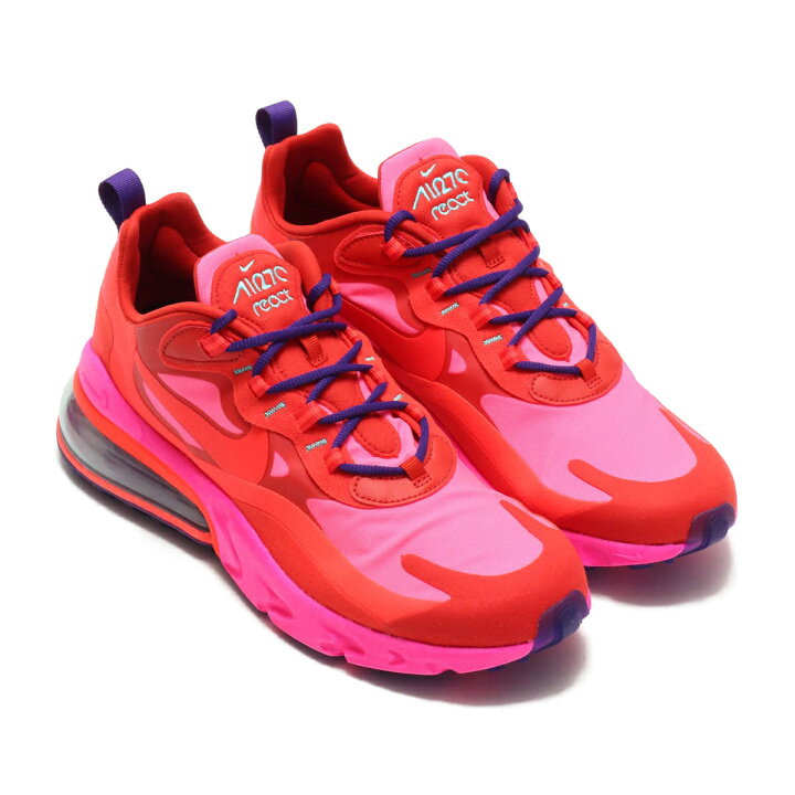 楽天市場 Nike Air Max 270 React ナイキ エア マックス 270 リアクト Mystic Red Bright Crimson Pink Blast メンズ レディース スニーカー 19ho I Atmos Pink