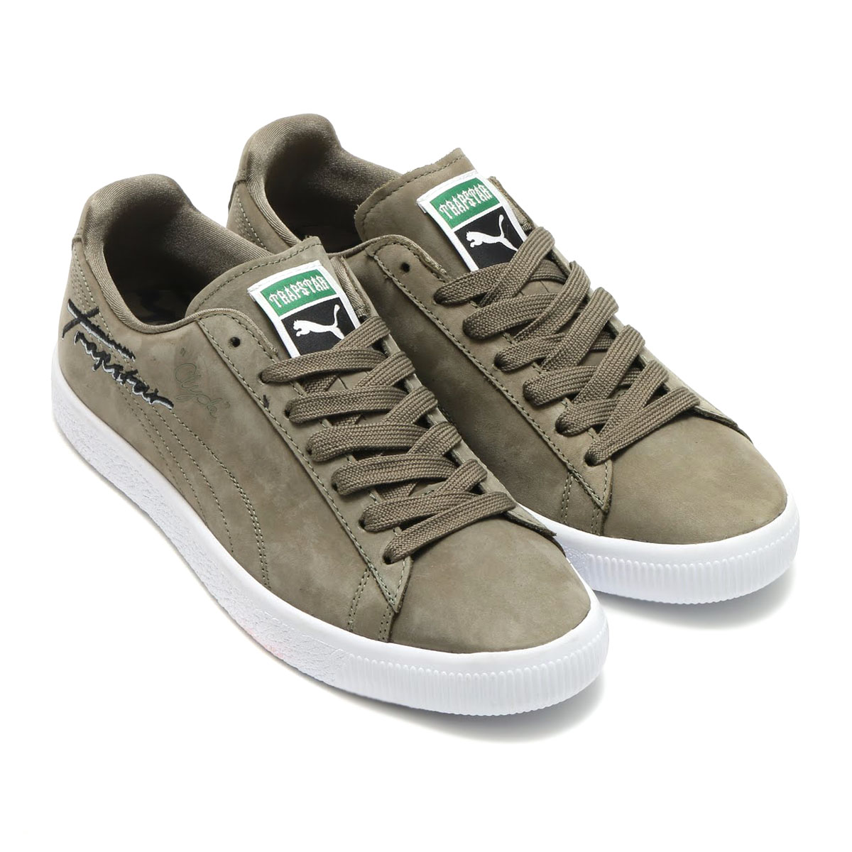 puma clyde olive