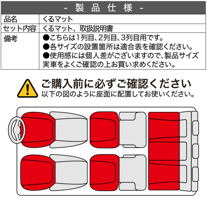 段差解消 車中泊用 くるマット4個 ヴェルファイア用 【日本製】愛車の 