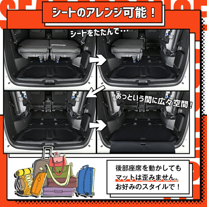 楽天市場 マラソン 500円引 セレナ C27系 E Power ハイウェスター ラゲッジマット トランクマット ラゲージマット フロアマット カバー 車用品 汚れ防止 撥水 日本製 ペット アウトドア キャンプ 車中泊 どろんこマット Lot No 01 アトマイズ