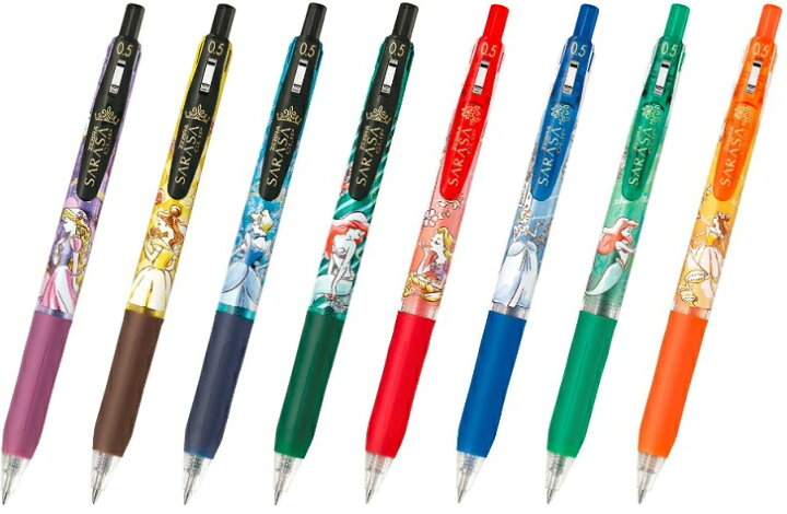 楽天市場】サラサクリップ 0.5mm ディズニープリンセス ボールペン  
