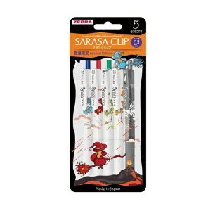 �T���T�N���b�v 0.5 ������ 5�F�Z�b�g ZEBRA SARASA CLIP �E�ԁE�΁E���E�O���[