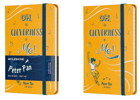 【限定版】MOLESKINE PETER PANモレスキン ピーターパン ノートブックオレンジイエロー(横罫/ポケットサイズ)