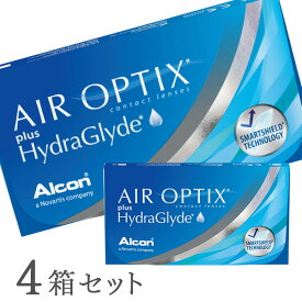 【送料無料】エアオプティクス プラス ハイドラグライド 4箱セット 2週間タイプ（両眼6ヶ月分 / アルコン / alcon / 2week / ツーウィーク / AIR OPTIX plus HydraGlyde）