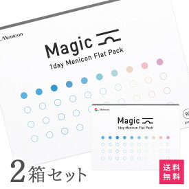 【送料無料】マジック ワンデー メニコン フラットパック 90枚入り 2箱セット ( メニコン ワンデー マジック / Magic / 1day Menicon Flat Pack / コンタクト / コンタクトレンズ / 近視用 )