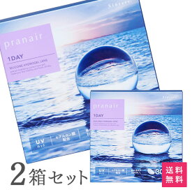 【送料無料】プラネアワンデー 30枚入 2箱セット 1日使い捨て（両眼1ヶ月分 / シンシア / 1dayタイプ / ワンデー / pranair 1DAY / シリコンハイドロゲル）