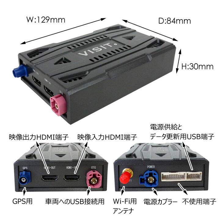 楽天市場】VISIT ELA-H2 HDMI入出力付き YouTube/NETFLIXといった 