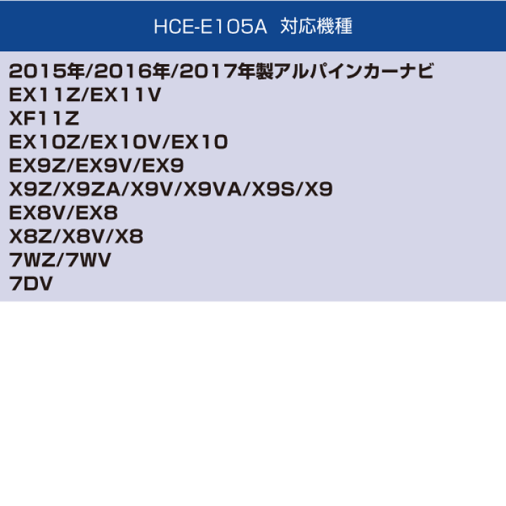 楽天市場】HCE-E105A アルパイン ALPINE カーナビ 地図更新ソフト2021