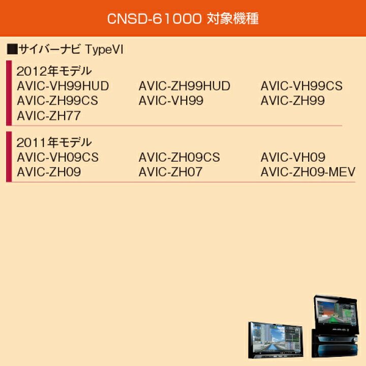 楽天市場】CNSD-61000 パイオニア カロッツェリア サイバーナビ用地図 