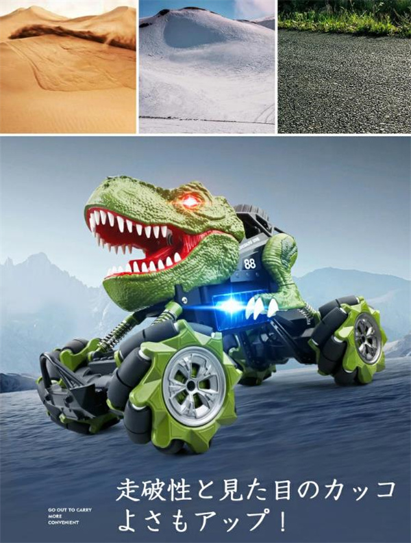 楽天市場】恐竜 おもちゃ 動く クルマ 車 リモコン 発声 発光 ドリフト