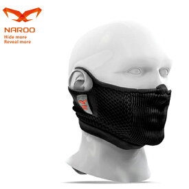 NAROO MASK (ナルーマスク) F5S ブラック 63F5SBLACK 花粉対応/スポーツ/フェイスマスク