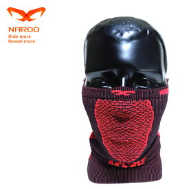 NAROO MASK (ナルーマスク) X5 ブラック／レッド 63X5BLACKRED フェイスマスク/防寒/花粉症対策/UVカット