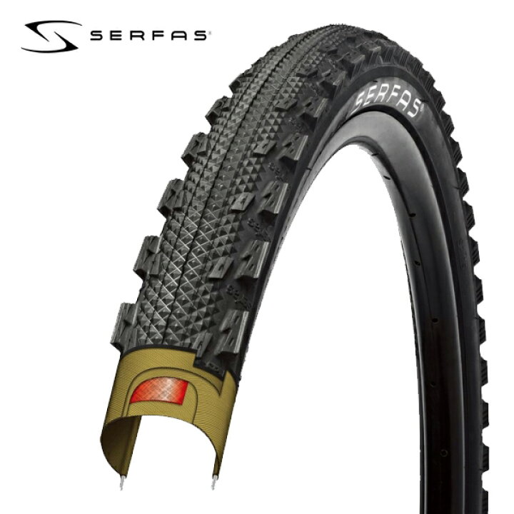 楽天市場】SERFAS サーファス ﾊﾞｰﾐﾝ 14730081 ｾﾐｽﾘｯｸ ﾌﾛﾝﾄ 26X1.9 MTB 
