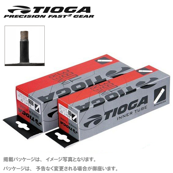2本セット TIOGA タイオガ チューブ お見舞い TIT11601 米式 8 今季も再入荷 36mm 20x1.3 インナーチューブ