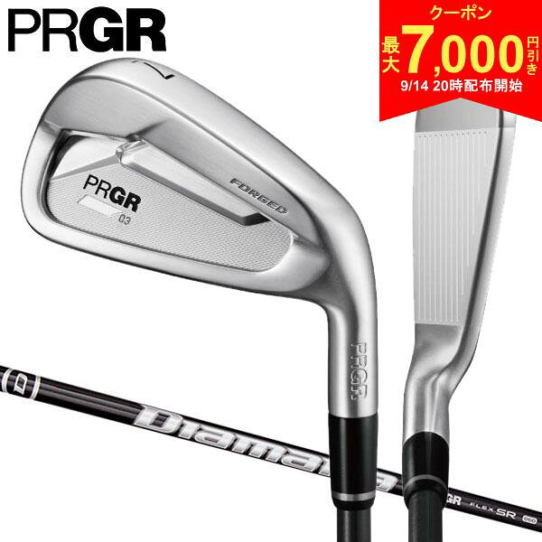【14日20時開始!最大7,000円引きクーポン！】プロギア アイアンセット 5本組(7-P,A) 03 DiamanaTM FOR PRGR カーボンシャフト
