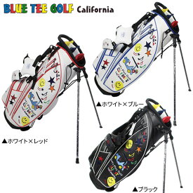 ブルーティー ゴルフ スマイル&カート BTG-CB008 スタンド キャディバッグ BlueTee Golf ゴルフバッグ カリフォルニア