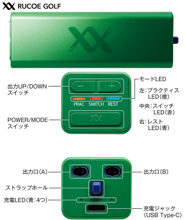 楽天市場】ルコエ ゴルフ 本体セット コンディショニング機器 筋電気 