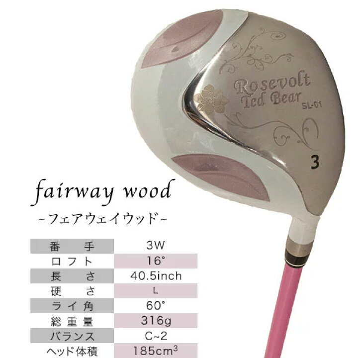 楽天市場】【レディース/初心者おすすめ】ルーズベルト テディベア 