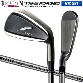 フォーティーン TB-5 フォージド ブラックエディション アイアンセット 5本組 (6-P) FS-90i スチールシャフト FOURTEEN TB5 FORGED BLACK Edition【あす楽対応】