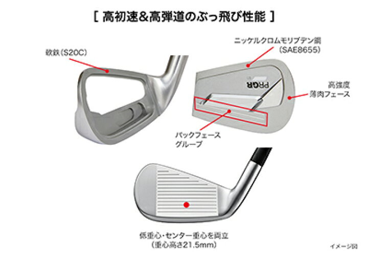 楽天市場】プロギア 03 アイアンセット 5本組(7-P,A) NSプロ 850GH neo 