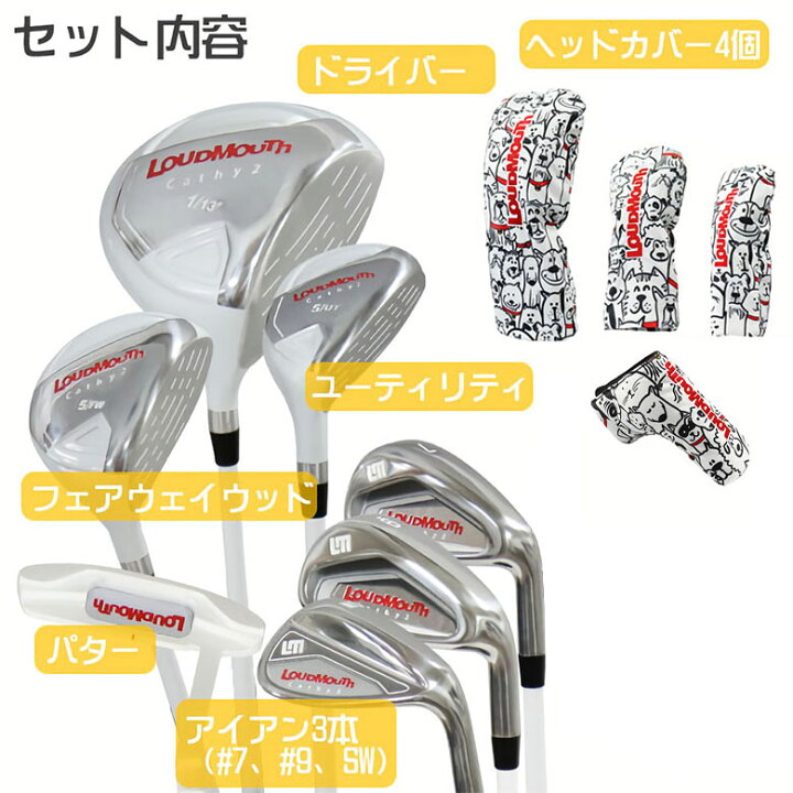 楽天市場】【レディース/クラブセットのみ】ラウドマウス ゴルフ LM 