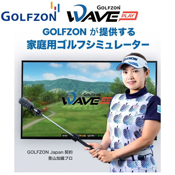 GOLFZON WAVE PLAY 家庭用 ゴルフシミュレーター ゴルフゾン ウェーブプレイ シミュレーション<BR>