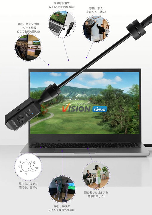 楽天市場】【20時間限定!最大7,000円引きクーポン！】GOLFZON WAVE 