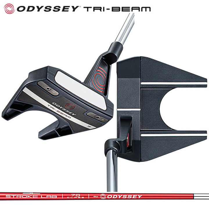 楽天市場】オデッセイ トライビーム #7 パター STROKE LAB 70C RED 