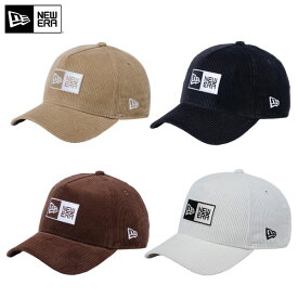 【送料無料】ニューエラ 13751005 ボックスロゴ コーデュロイ キャップ 帽子 9FORTY A-Frame Box Logo Corduroy【あす楽対応】