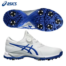 アシックス 1111A229 GEL-ACE PRO M BOA ゴルフシューズ ホワイト×アシックス ブルー(103) asics ゲルエース