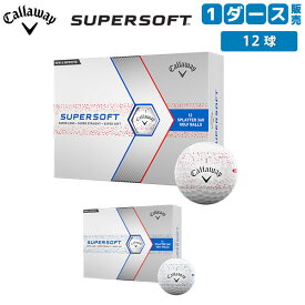 キャロウェイ ゴルフ スーパーソフト スプラッター 360 ゴルフボール Callway SUPERSOFT SPLATTER 360 1ダース/12球【あす楽対応】