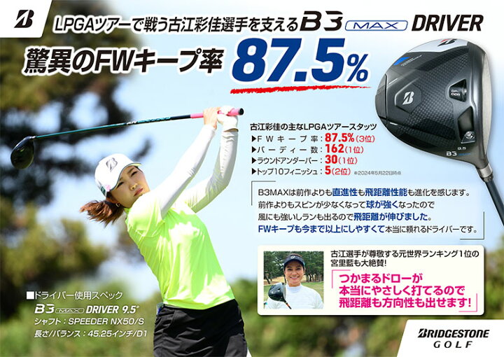 楽天市場】ブリヂストン B3 MAX ドライバー VANQUISH BS40 for MAX  