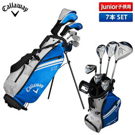【ジュニア用】キャロウェイ XJ-3 身長130cm〜150cm用 クラブセット 7本組(1W,FW,5H,7,9,S,PT) キャディバッグ付き