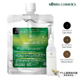 イリヤ 彩 ニュアンスカラー N 180g（彩 アシストローション NET 18ml 付き）白髪染め ヘアカラー トリートメントカラー カラートリートメント ダメージレス しっとり なめらか 色ブレなし 対策 予防 保護 美容専売 サロン専売 美容室 イリヤコスメティックス