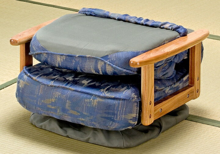楽天市場】【送料無料】折り畳み式♪木肘回転座椅子 SP-824 5段階 