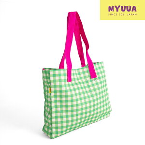 �sNEW�tGREEN CHECK BOX TOTEBAG �`�F�b�N �O���[�� A4 �g�[�g�o�b�O �R�b�g�� �o�b�O �G�R�o�b�O �h�J �������� ��������G�� �I�V���� �l�C myuua
